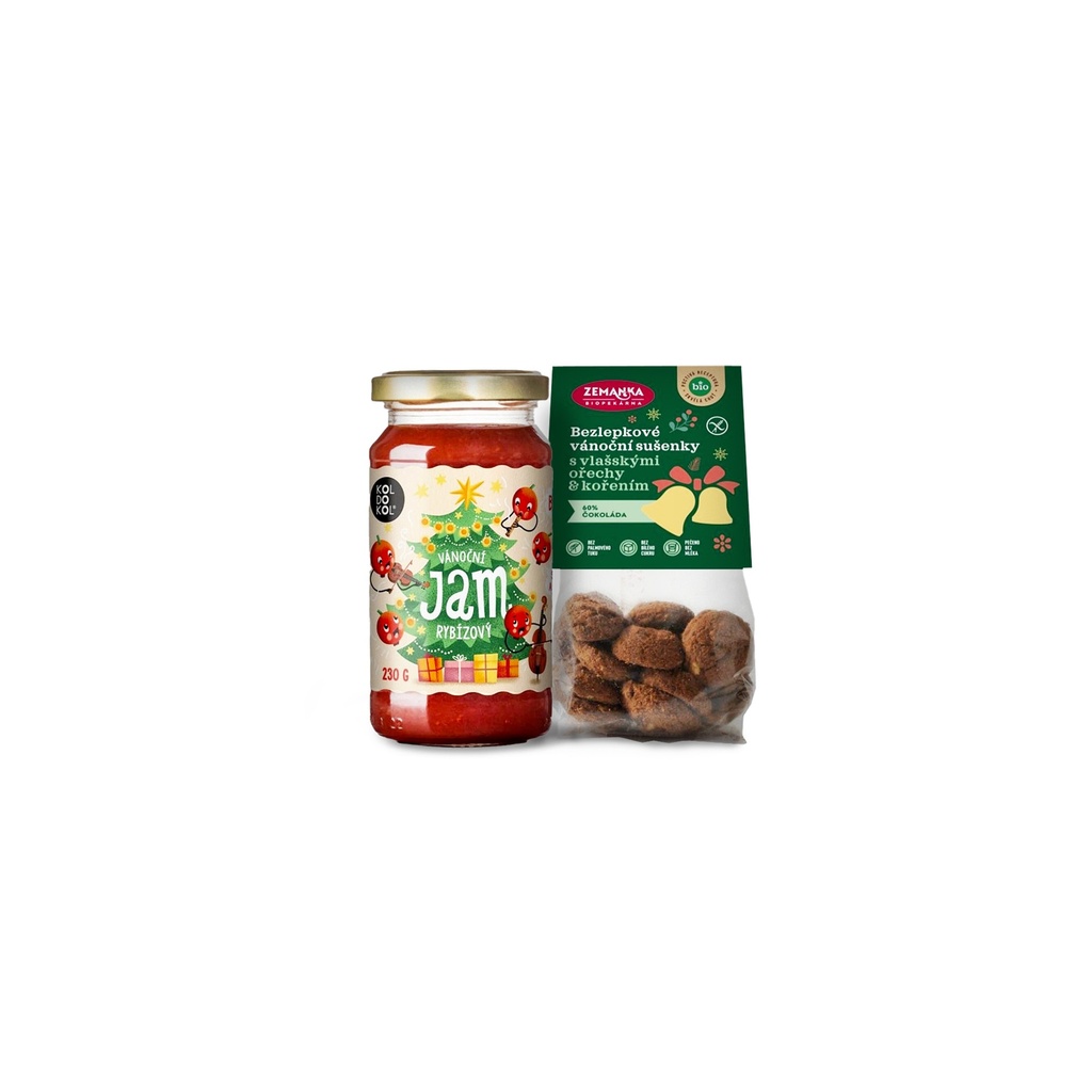 [D025.02] Dárkový balíček V25 (jam & sušenky), dárkový pytlíček
