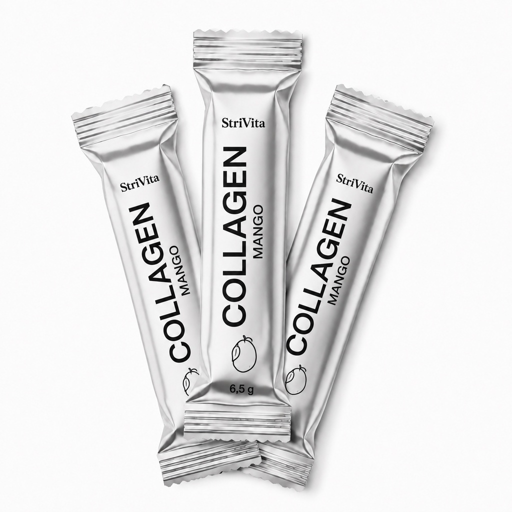 [S302.01] Collagen Mango - Hromadné stickpacky - stříbrný 1-barevný
