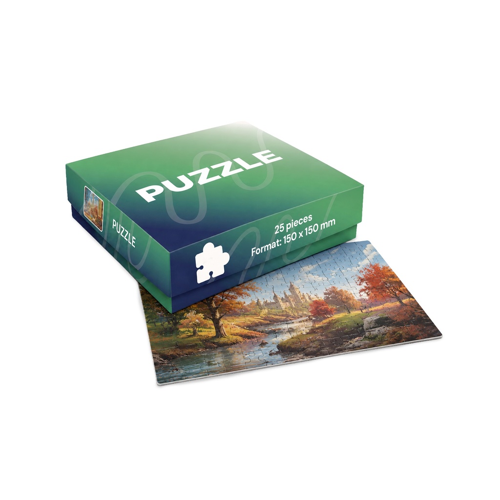 [G501.02] Jigsaw puzzle, 25 pieces (150 x 150 mm), paper box with lid